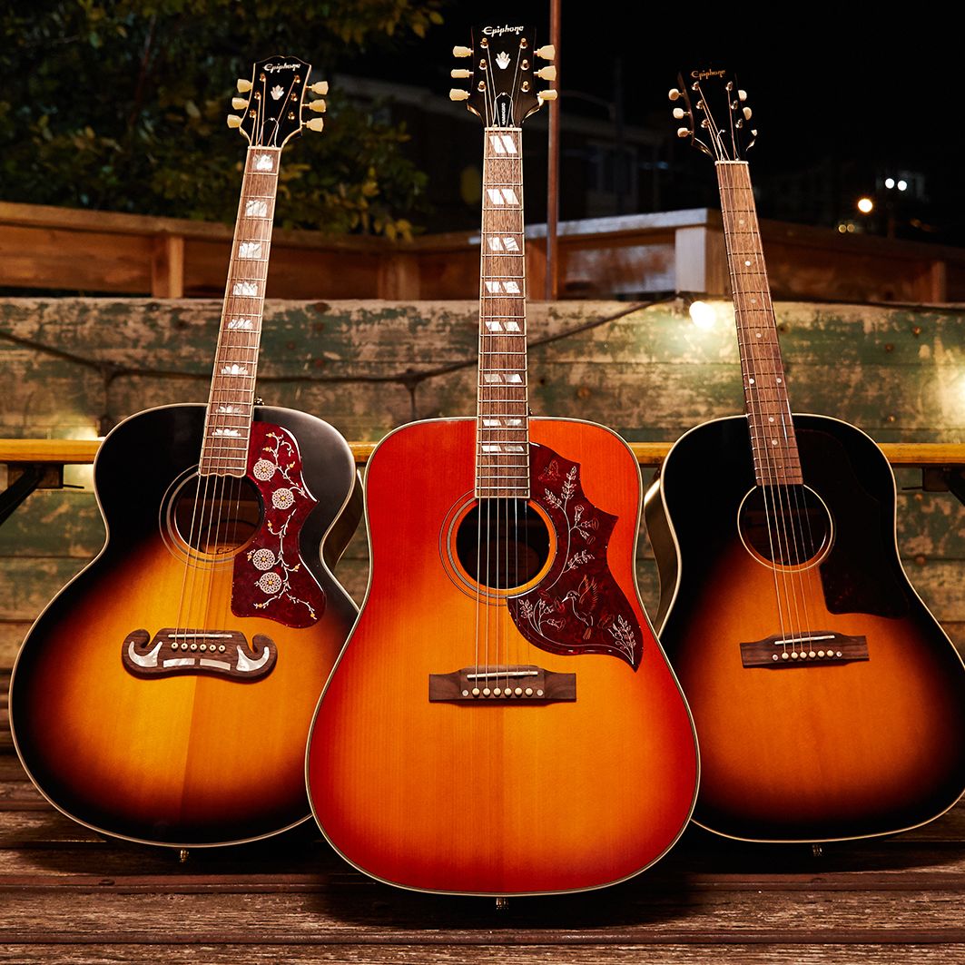 美品 Epiphone \"Inspired by Gibson\" Amazon.com: Epiphone Inspired By Gibson Hummingbird Acoustic