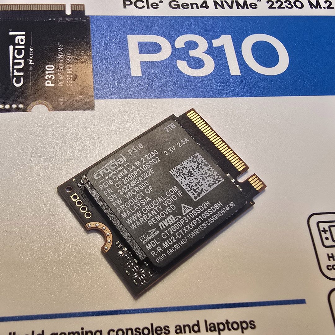 Amazon.com: Crucial P310 2TB PCIe Gen4 2230 NVMe M.2 SSD