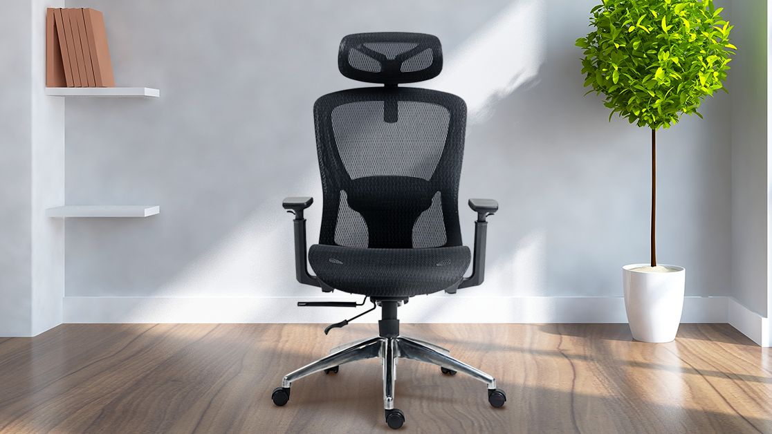 Boulies EP200 Sedia Ergonomica Da Ufficio – Schienale Alto In Rete, Supporto Lombare 4D, Braccioli 3D, Profondità Regolabile, Fino A 120 Kg
