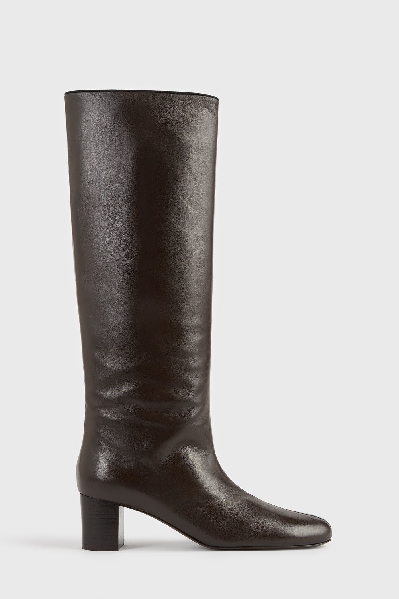 Downtown Nappa Knee-High Boots Brown