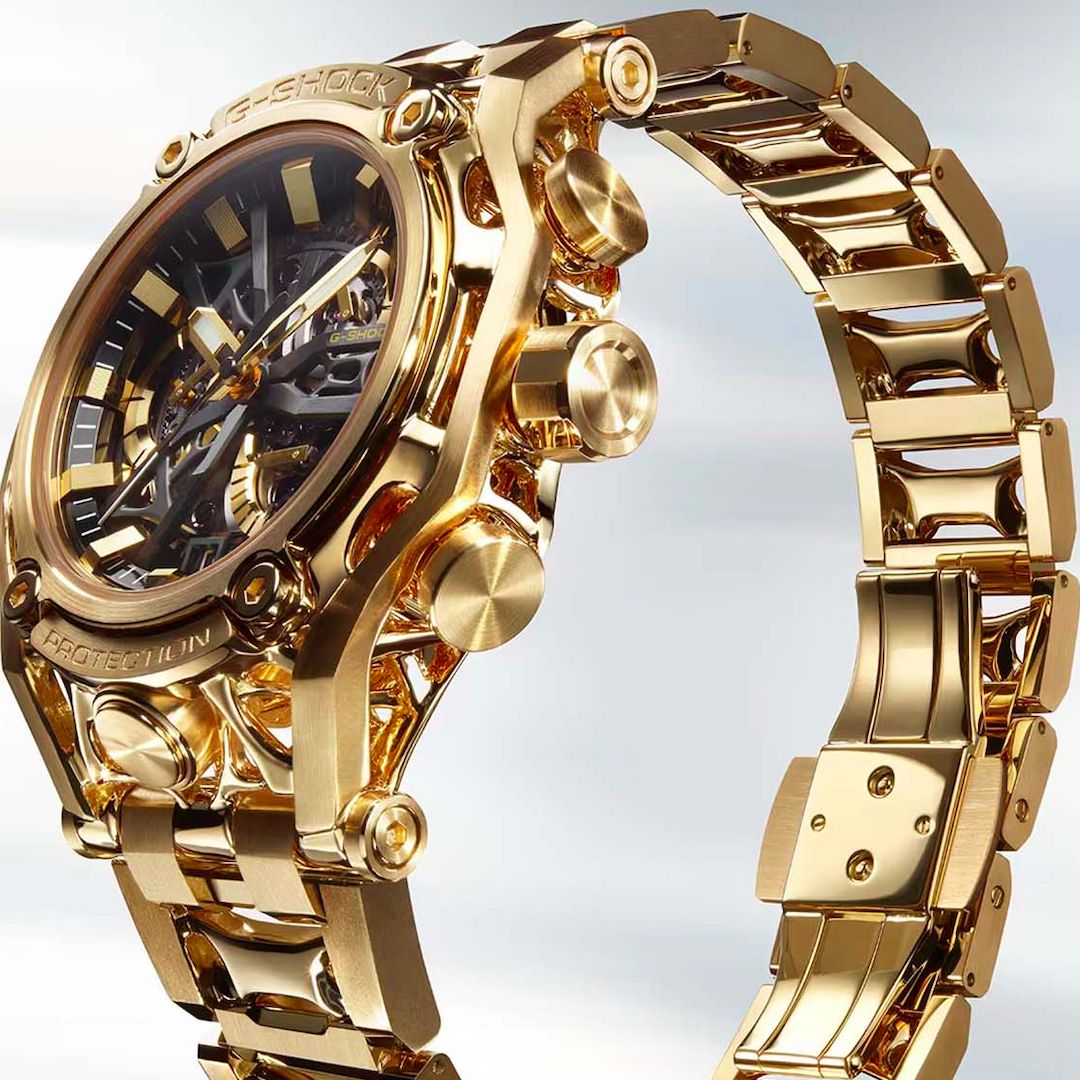 *p(R)ojectR® G-SHOCK AI-designed, 18-karat gold Casio G-Shock watch sells for