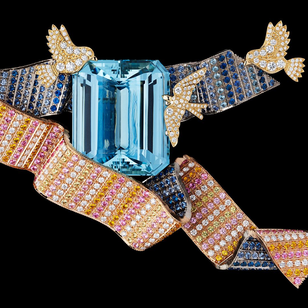 Victoire de Castellane x Kim Jones debut a jewelled Dior brooch