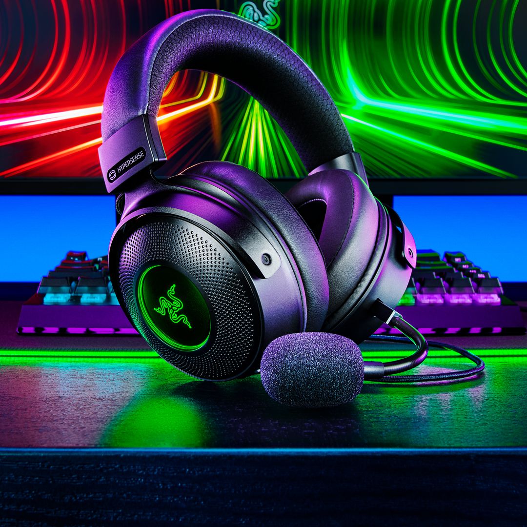 ヘッドホン Razer Kraken V3 HyperSense Amazon.com: Razer Kraken V3 HyperSense Wired USB Gaming