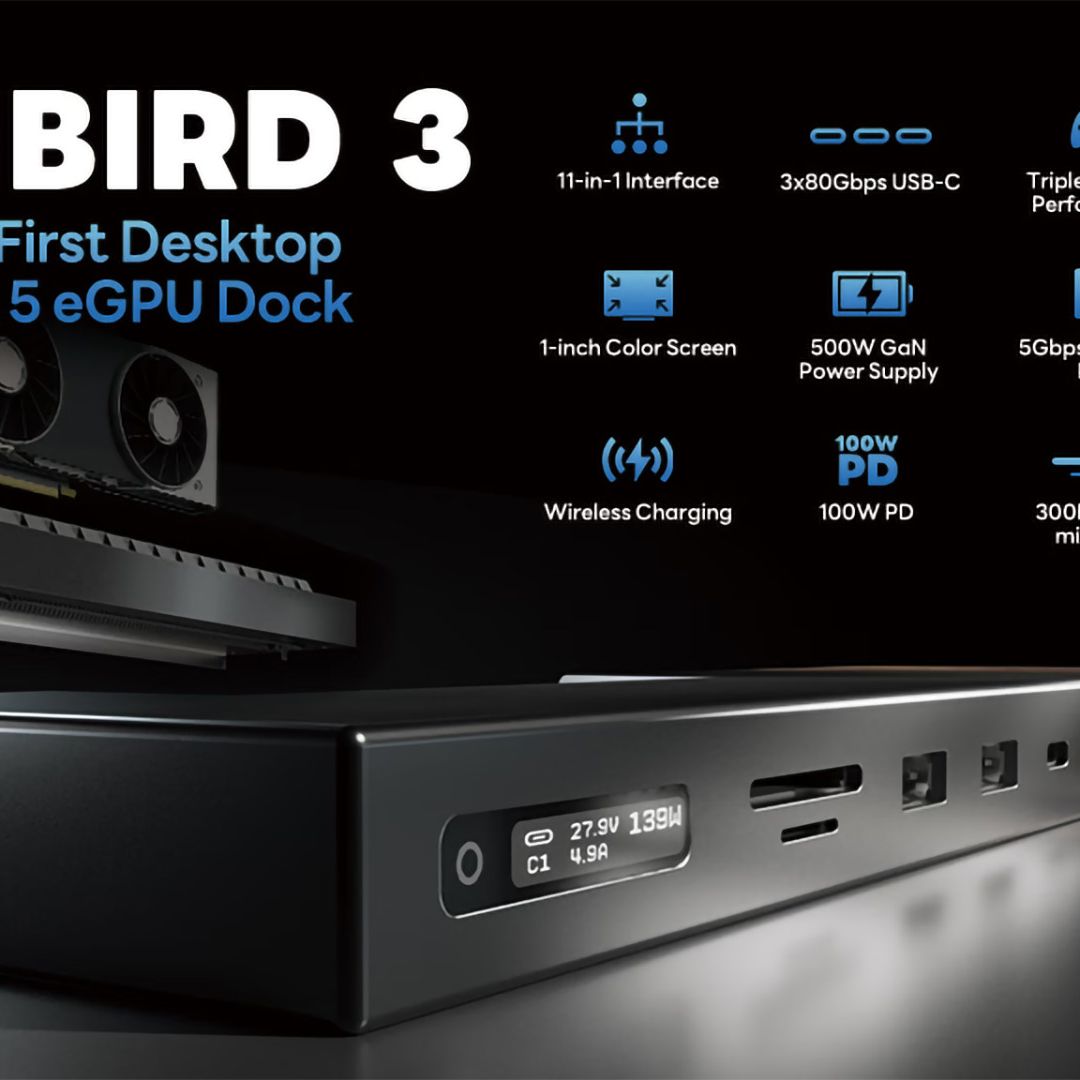 This Thunderbolt 5 eGPU dock is the Swiss Army knife of all docks