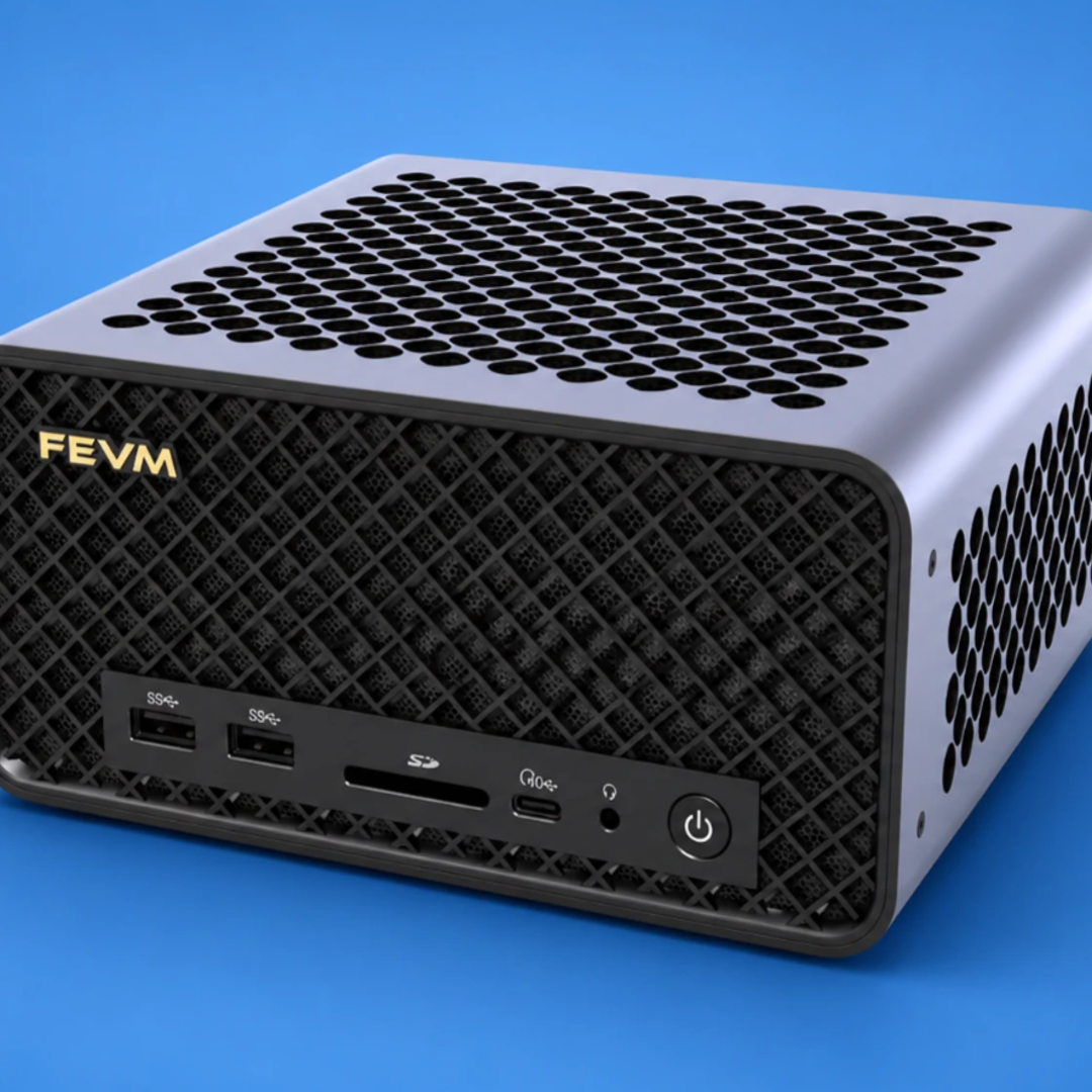 ミニPC（Ryzen9 9950X3D/Windows11）デスクトップパソコン This tiny 2.6L FEVM gaming PC packs a Ryzen 9 9950X3D and RTX 5090