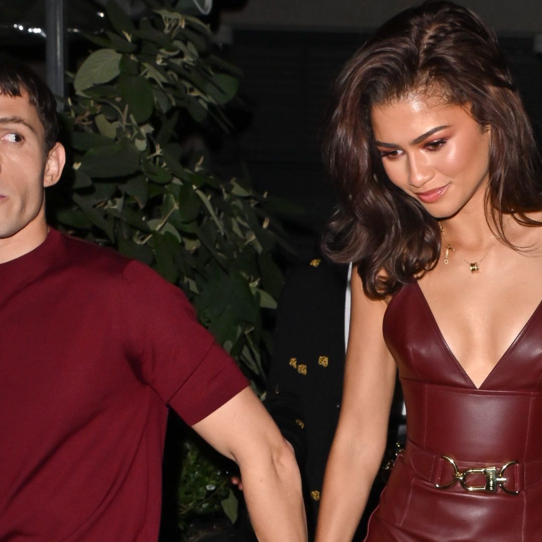 Zendaya and Tom Holland Match in Swoon-Worthy Burgundy Date Night Outfits |  Marie Claire
