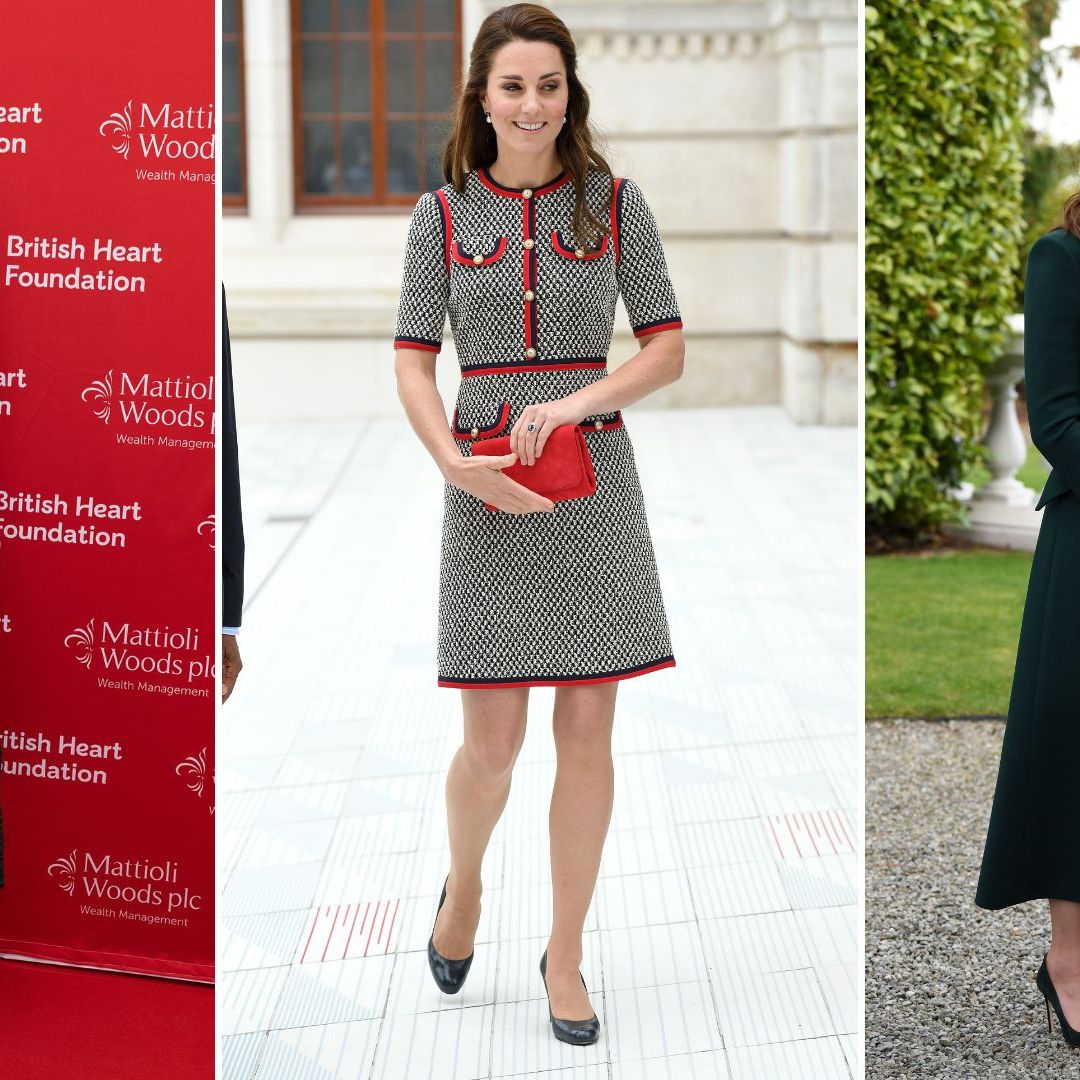 Pippa Middleton's red accessories and forest green dress | Woman & Home