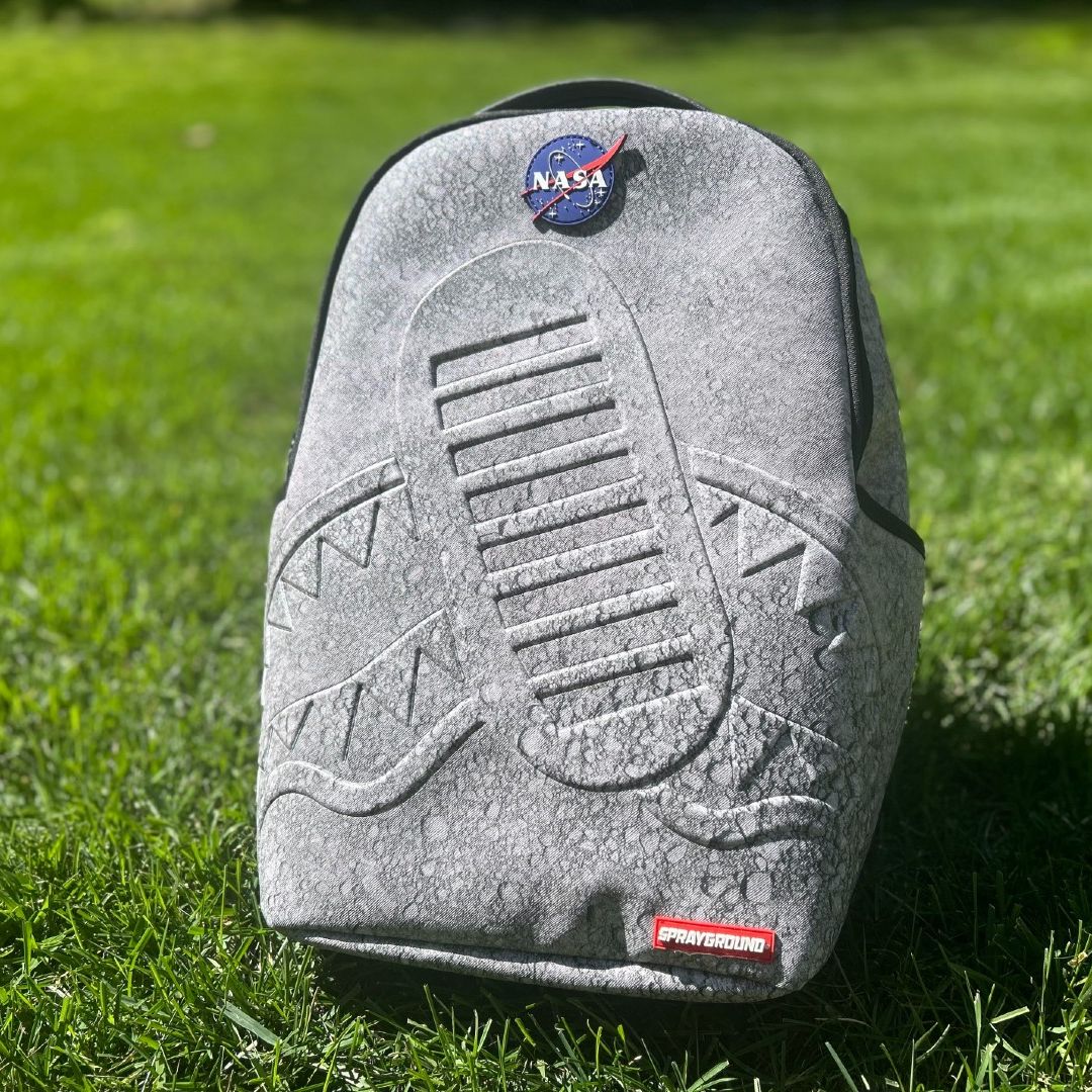 Apollo 11 moonwalk footprint featured on Sprayground's latest