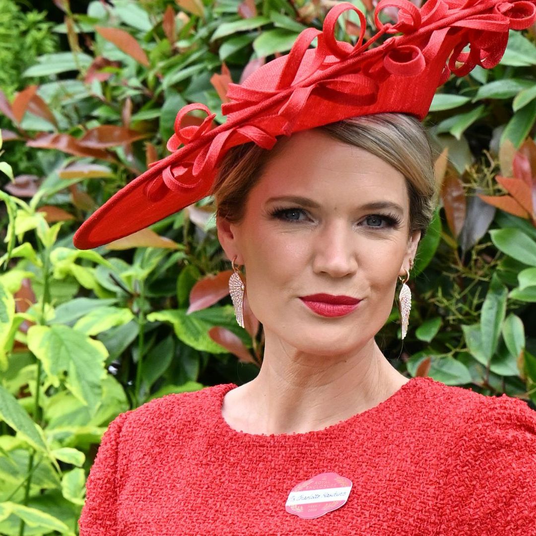 red dress royal ascot For the royal ascot @jayne_hagan_a wears a red creased texture bustier with  our timeless staple origami textured skirt in a solid tomato red