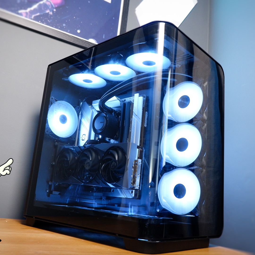 I built the mullet of gaming PCs with MSI's Project Zero 'Back