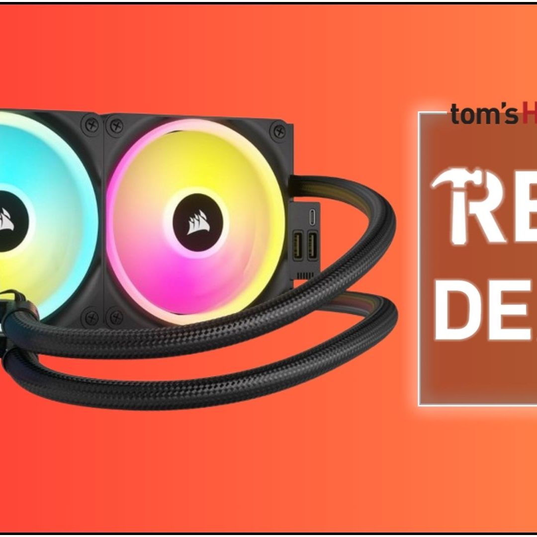 Corsair's H100i RGB 240mm AIO liquid CPU cooler with iCUE link is