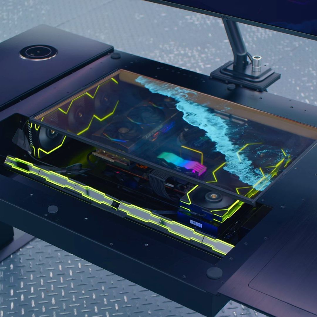 This Lian Li standing desk could replace your gaming PC case and