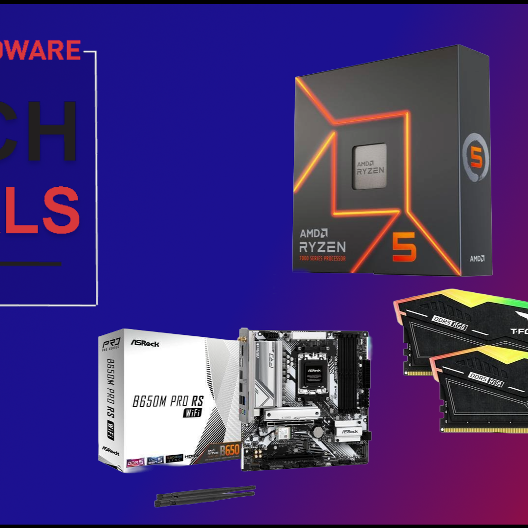 Ryzen 5 7600X と B650M-E WIFIのセット Get a DDR5 starter build with a Ryzen 5 7600X and ASRock B650M Pro
