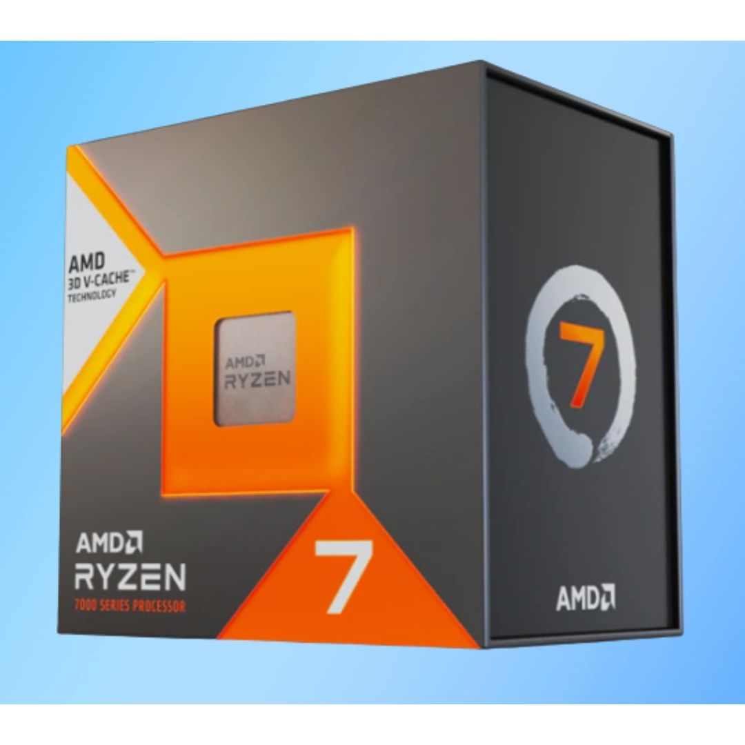 AMD Ryzen 7 7800X3D CPUと元箱 AMD Ryzen 7 7800X3D desktop CPU review: Faster than a Core
