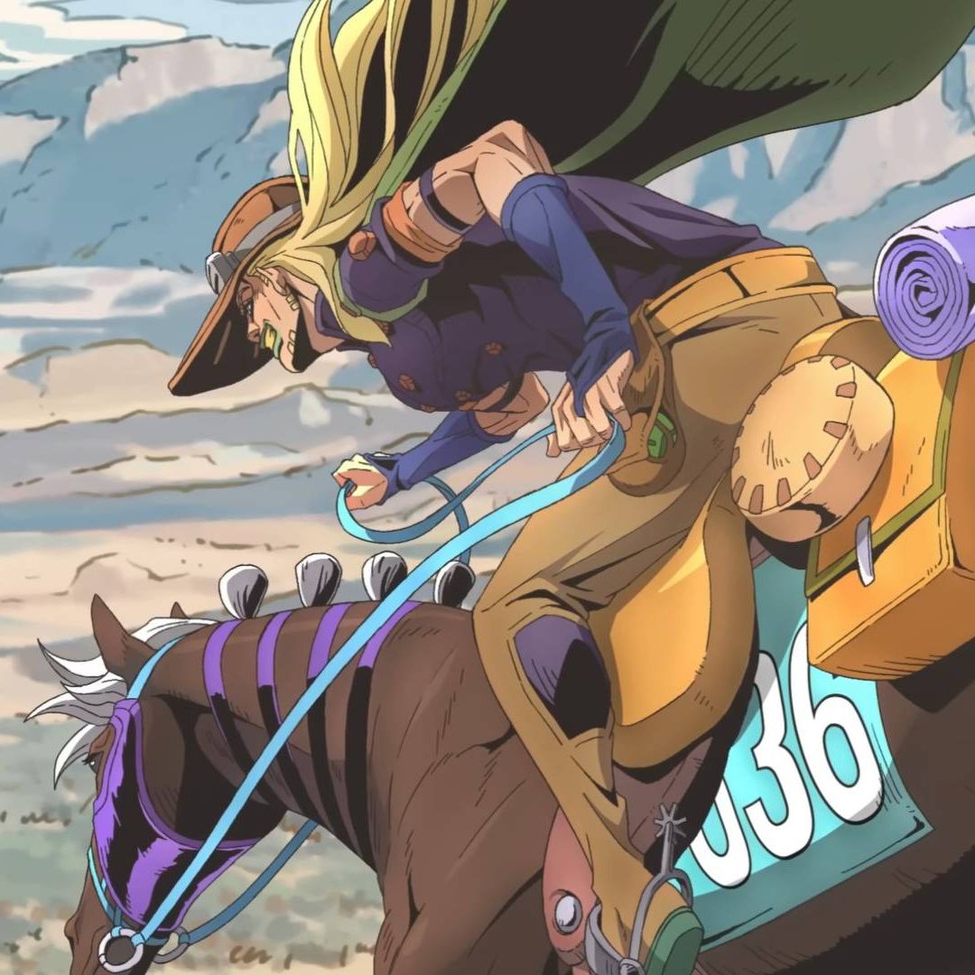 An anime adaptation of JoJo's Bizarre Adventure Steel Ball Run is