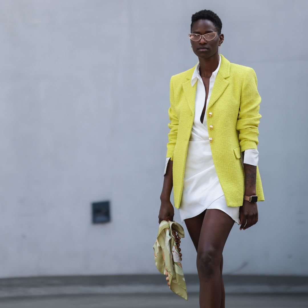 Robe longue col montant à pois Bleu Ikks - Femme | Place des Tendances