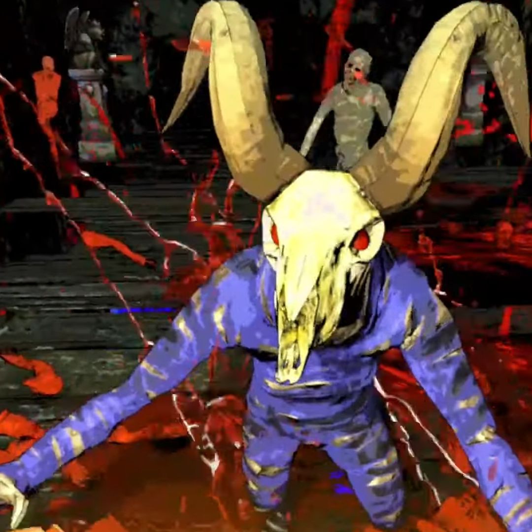 Artwork visual roguelike yang di-*overhaul*