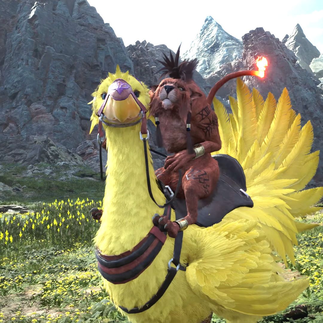 絵画 CHOCOBO RED Red Chocobo