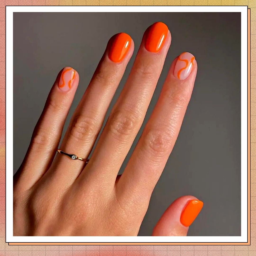 open lace back dress The Stakes Are Deadly - Burnt Orange Reflective Glitter Nail Polish
