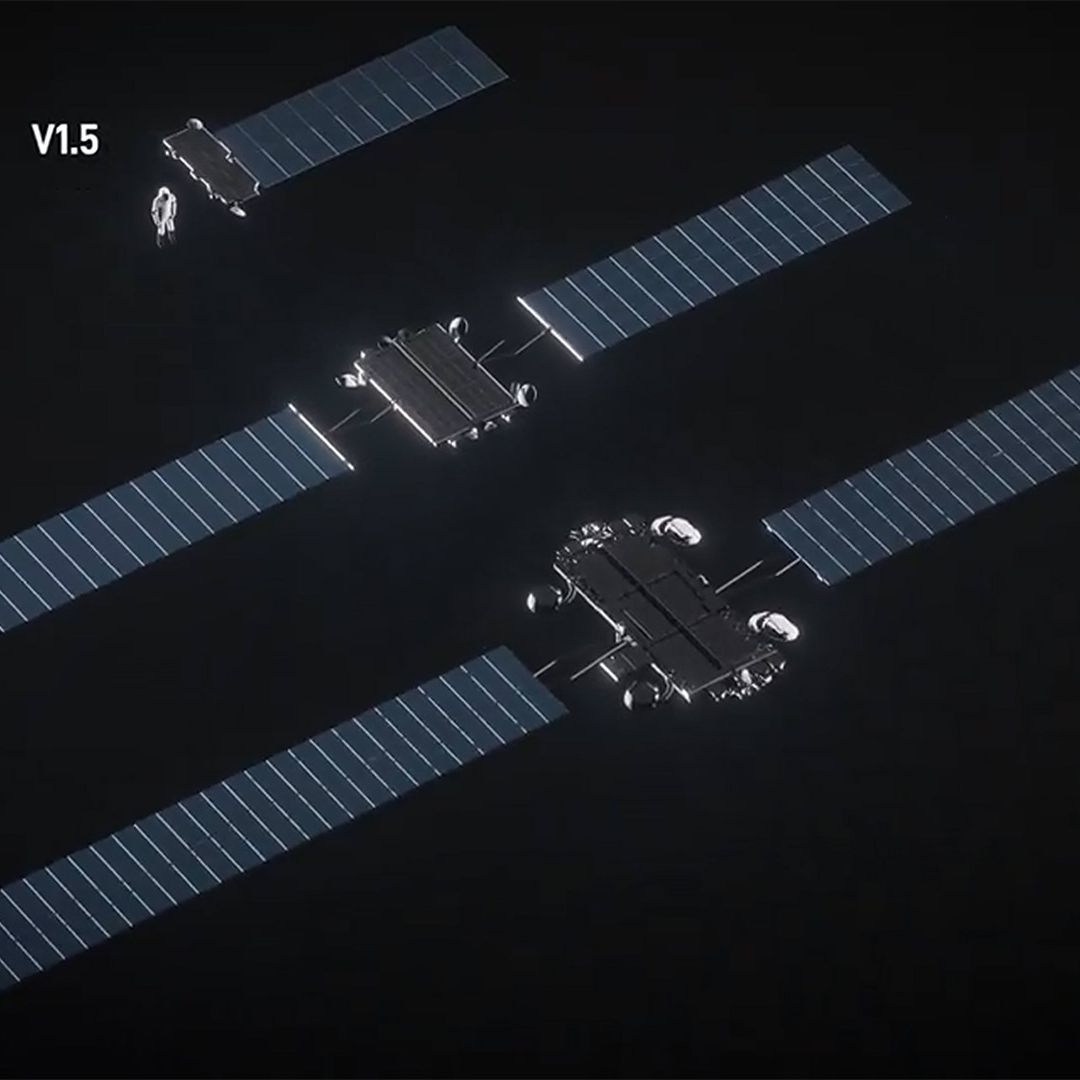 【たま】Starlink SpaceX shows off massive new V3 Starlink satellites