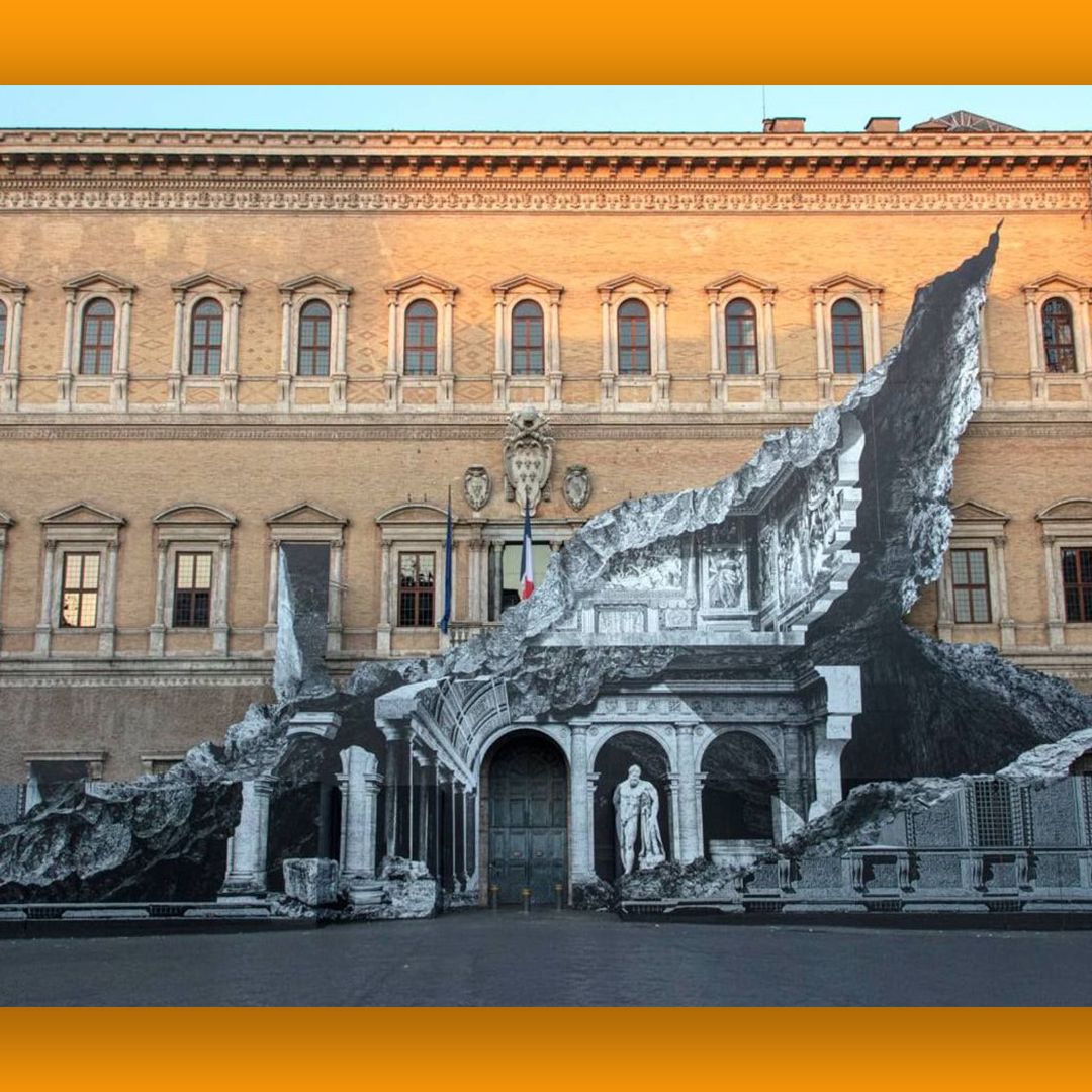 This 'X-ray' optical illusion street art is blowing minds in Rome