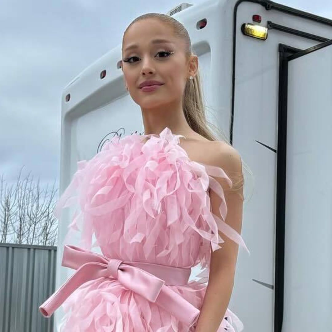 Ariana Grande Channels Her 'Wicked' Character in a Pink Balenciaga Dress |  Marie Claire