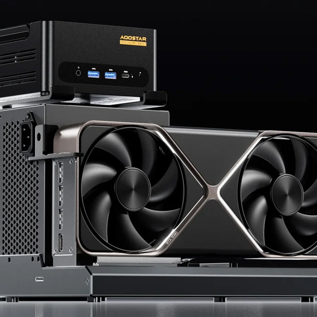 AODSTAR EGPU グレー This upcoming Thunderbolt 5 eGPU dock lets you mount an entire