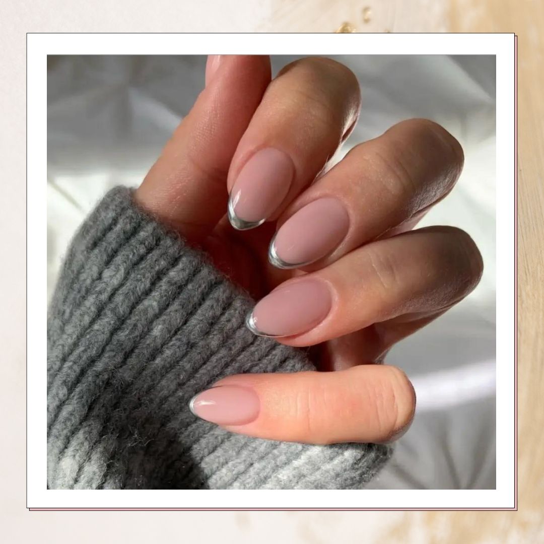 Minimalist Chrome Fingertip Nails That Shine