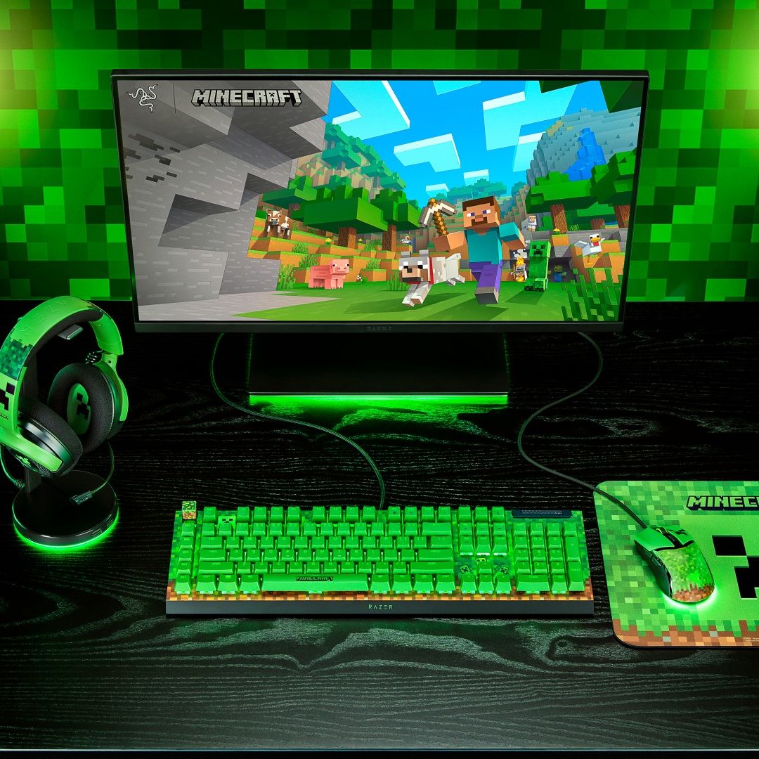 Razer's new Minecraft collection celebrates the creepers we all