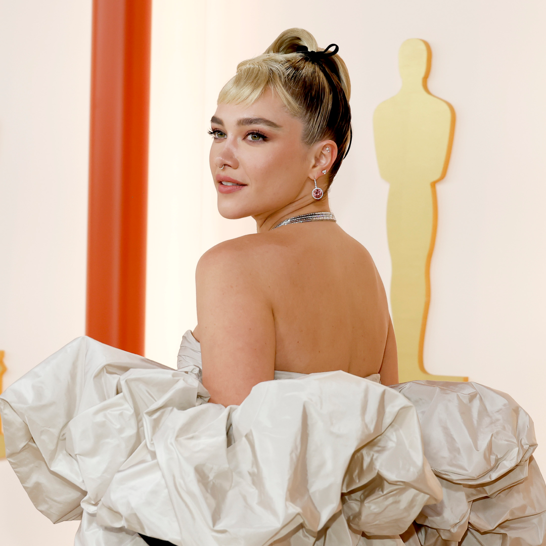 Florence Pugh Wears Fancy Hot Pants on the Oscars Red Carpet | Marie Claire