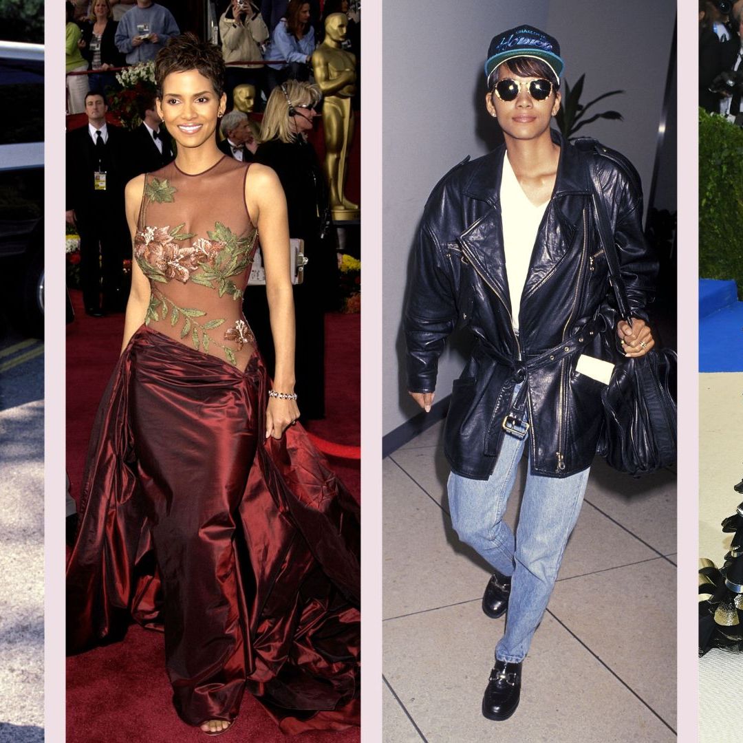 navy blue dress for baby girl Halle Berry's best style moments from 90s looks to red carpet wows