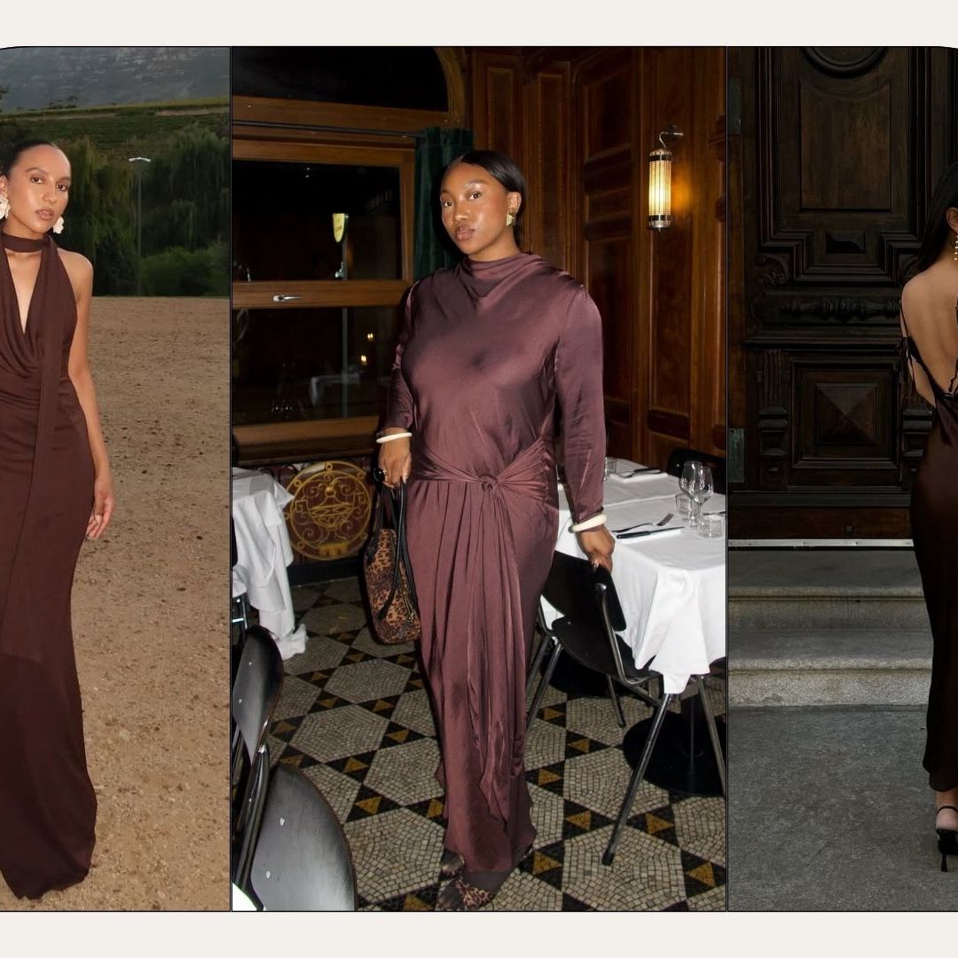 23 Brown Satin Dresses That Are Incredibly Rich-Looking and Are Set to  Replace Your LBD | Who What Wear