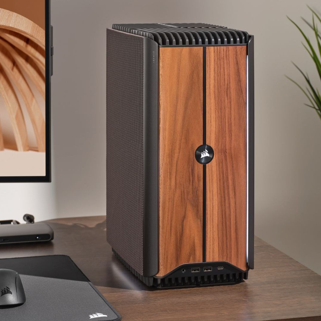 Corsair refreshes its wooden gaming PC, this time with an RTX 5080