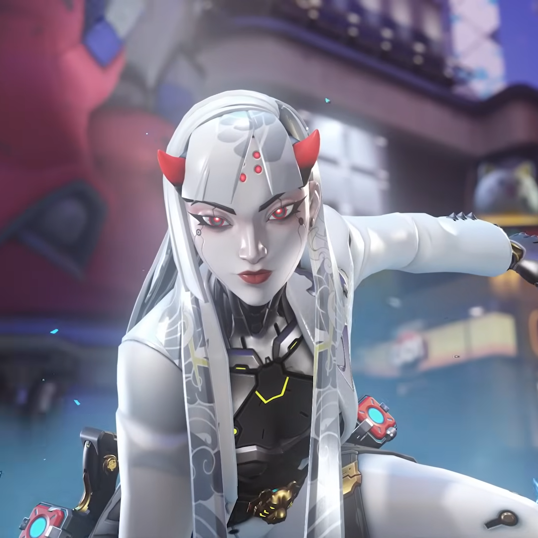 Overwatch Season 3 - Hero baru Shion dengan sepeda motor futuristik di peta Neon Junction
