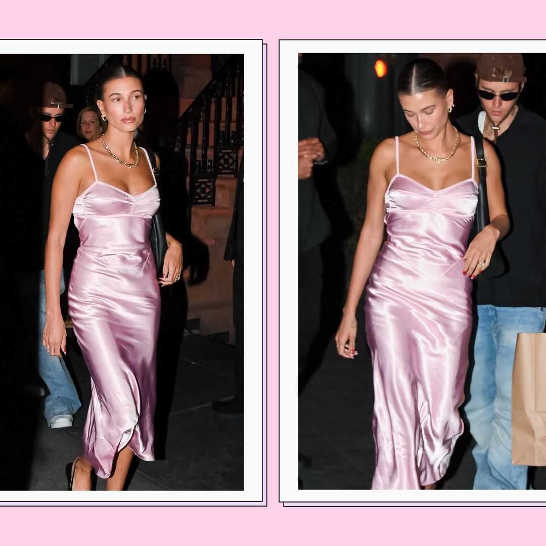 hailey bieber pink slip dress Shop Dupes of Hailey Bieber Silky Pink Slip Dress