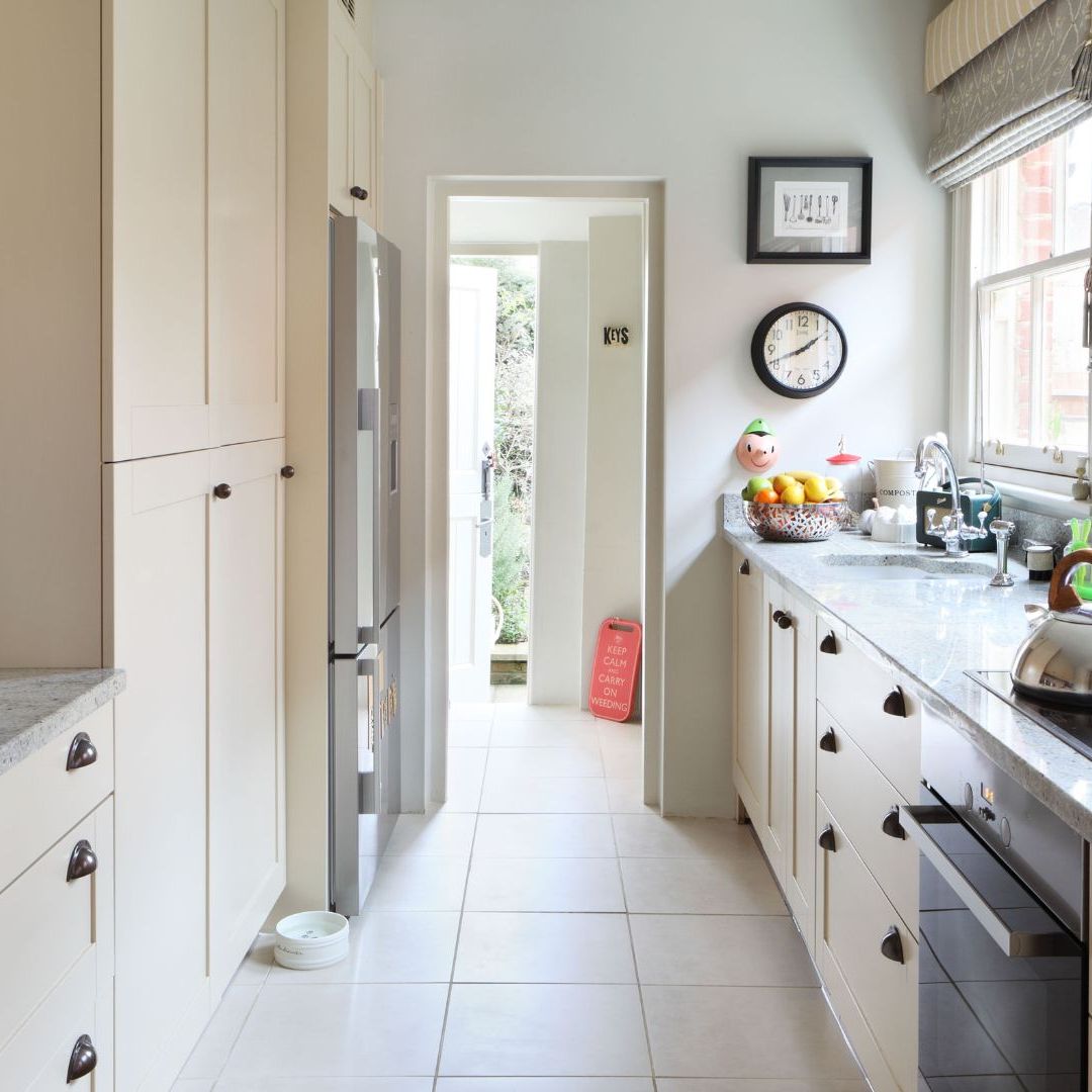 How to make a galley kitchen look bigger: 10 design ideas | Woman \u0026 Home, image size:1080x1080