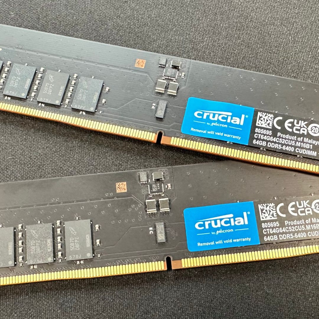 Crucial 128 GB DDR5-6400 CUDIMM review | PC Gamer