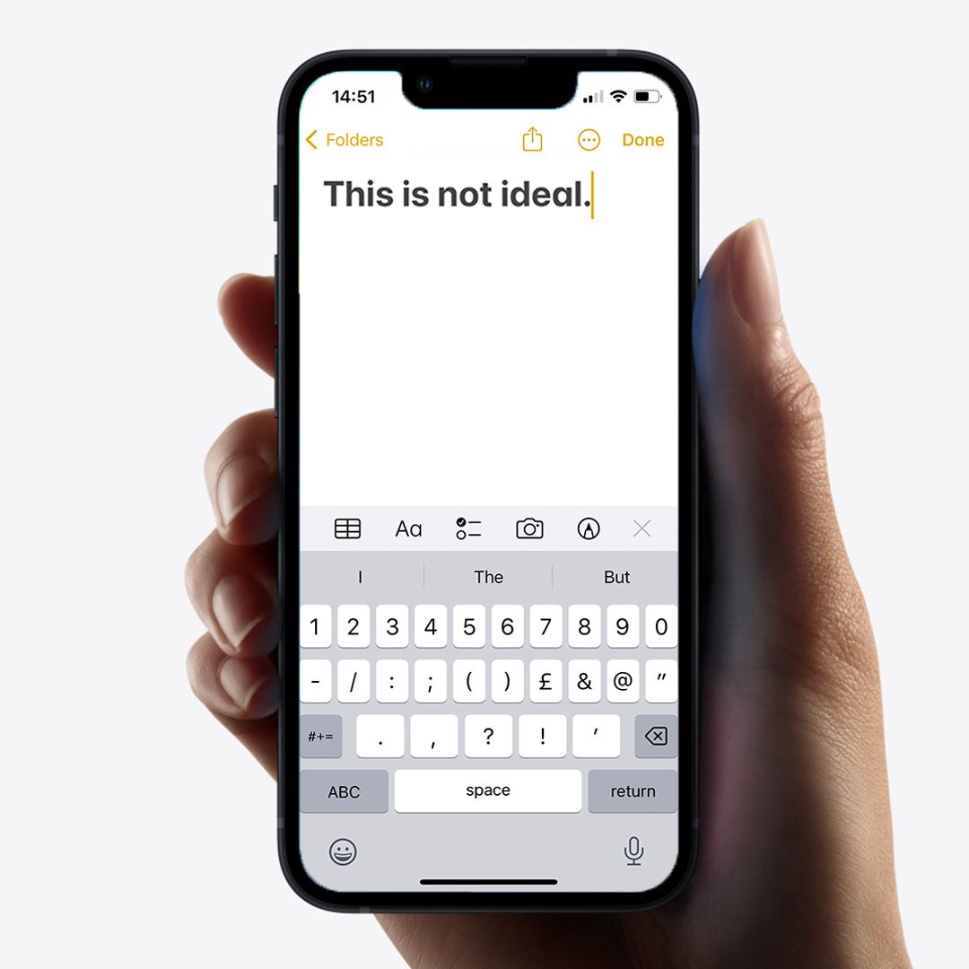 Today I finally regretted buying the iPhone 13 mini