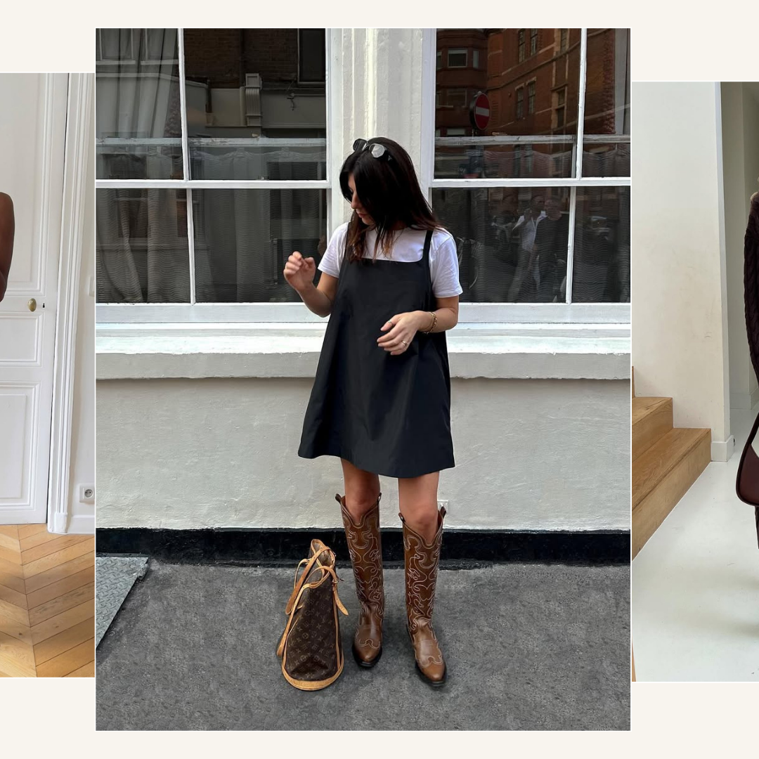navy blue dress for baby girl How to Wear Dresses with Boots (a simple style guide) main image 1