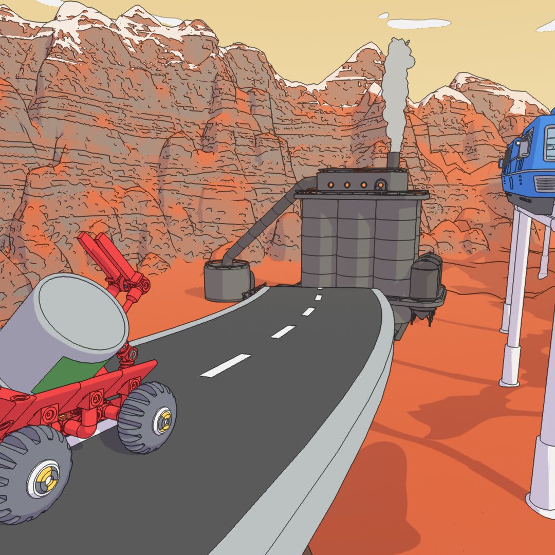 Mars is the ultimate sandbox in 'Mars First Logistics', a physics