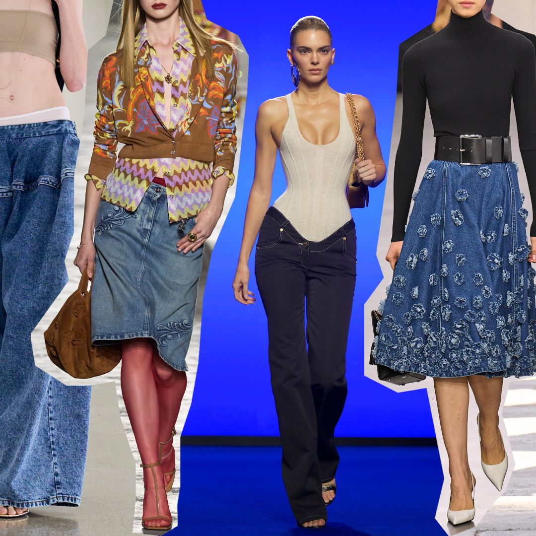 Spring 2025's Denim Trends Rework Fashion's Favorite Blue Jeans