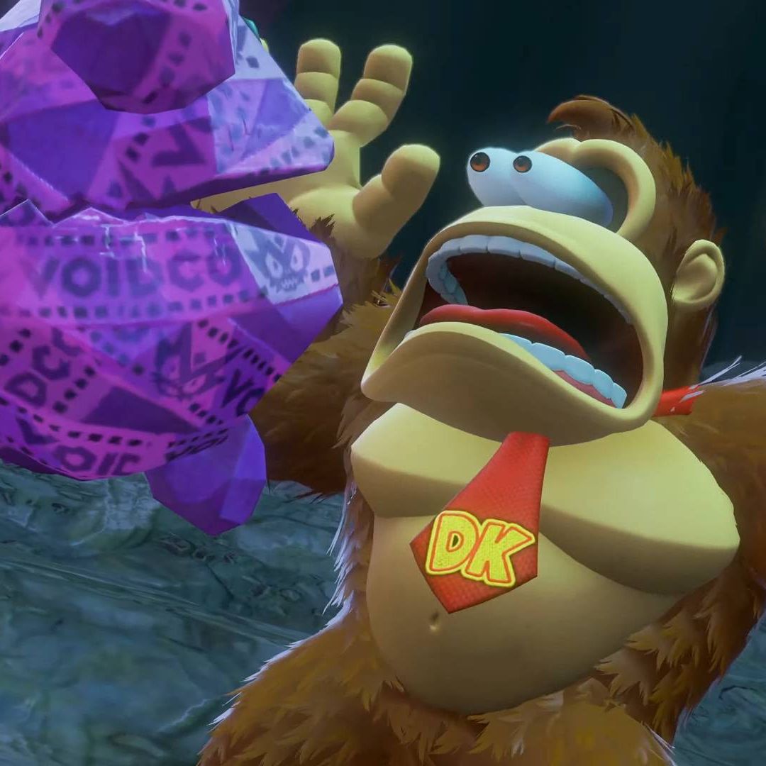 Donkey Kong Bananza sicko paints his Switch 2 cartridge