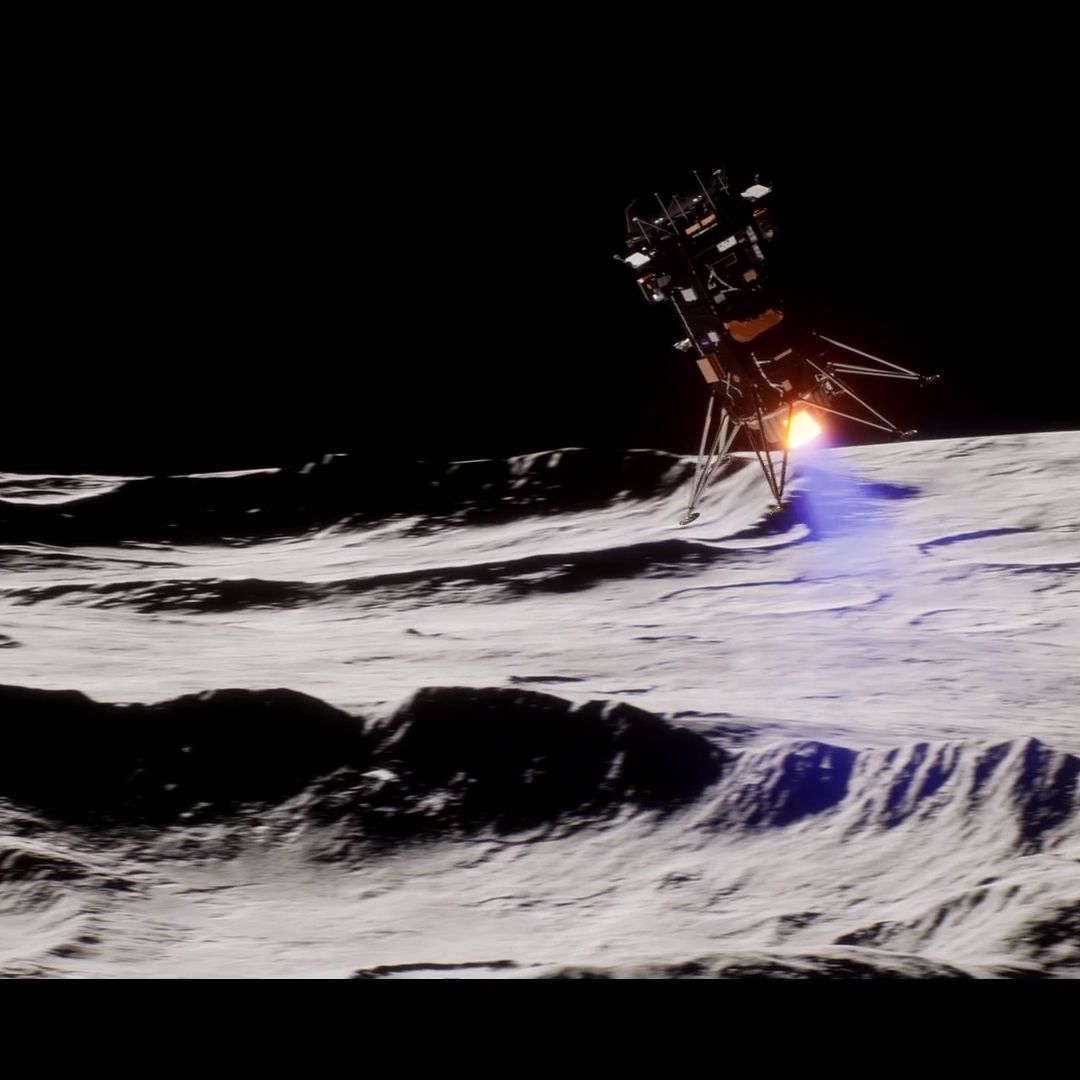 What time will Intuitive Machines' private Odysseus probe land on