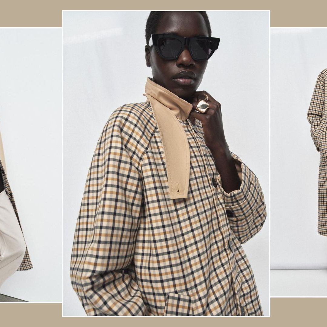 ジャケット・アウター WOOL CHECK TRENCH COAT Zara's Reversible Check Trench Coat Will Sell Out This Week | Who