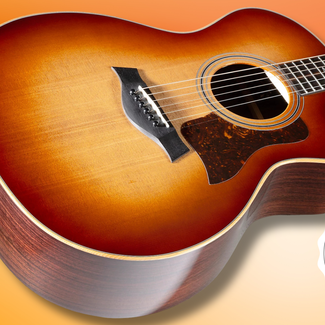 taylor 114ce tobacco sunburst Rosewood Grand Auditorium Acoustic Electric Layered Indian rosewood back and sides lend a chocolatey hue and a dash of sonic depth Taylor 114CE Acoustic Guitar -