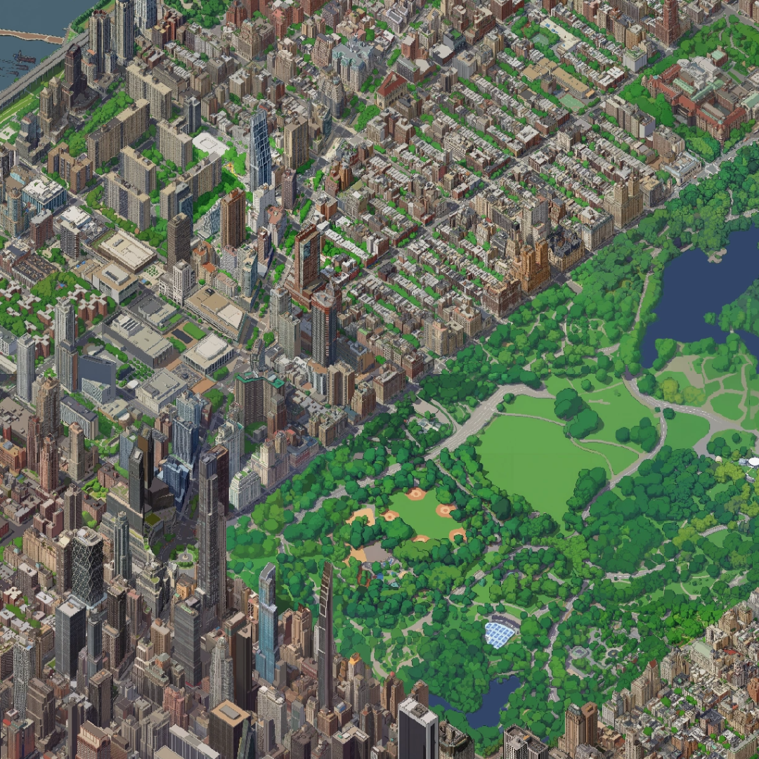 Software engineer creates classic SimCity-style map of NYC—and