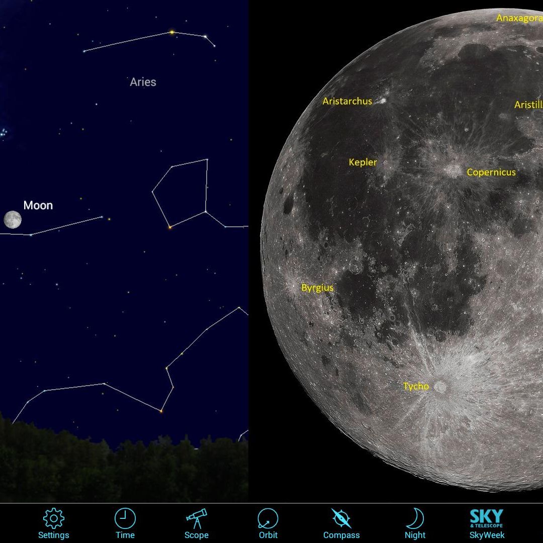 Observing the Fascinating Full Moon Using Mobile Apps: Part 2