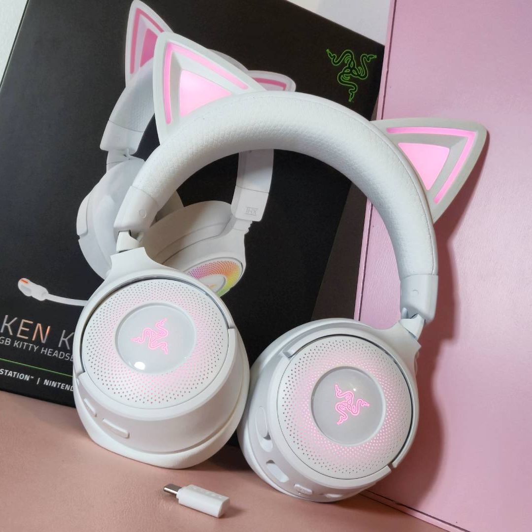 RAZER Kraken Kitty V3 X | Black Gaming-headset Zwart