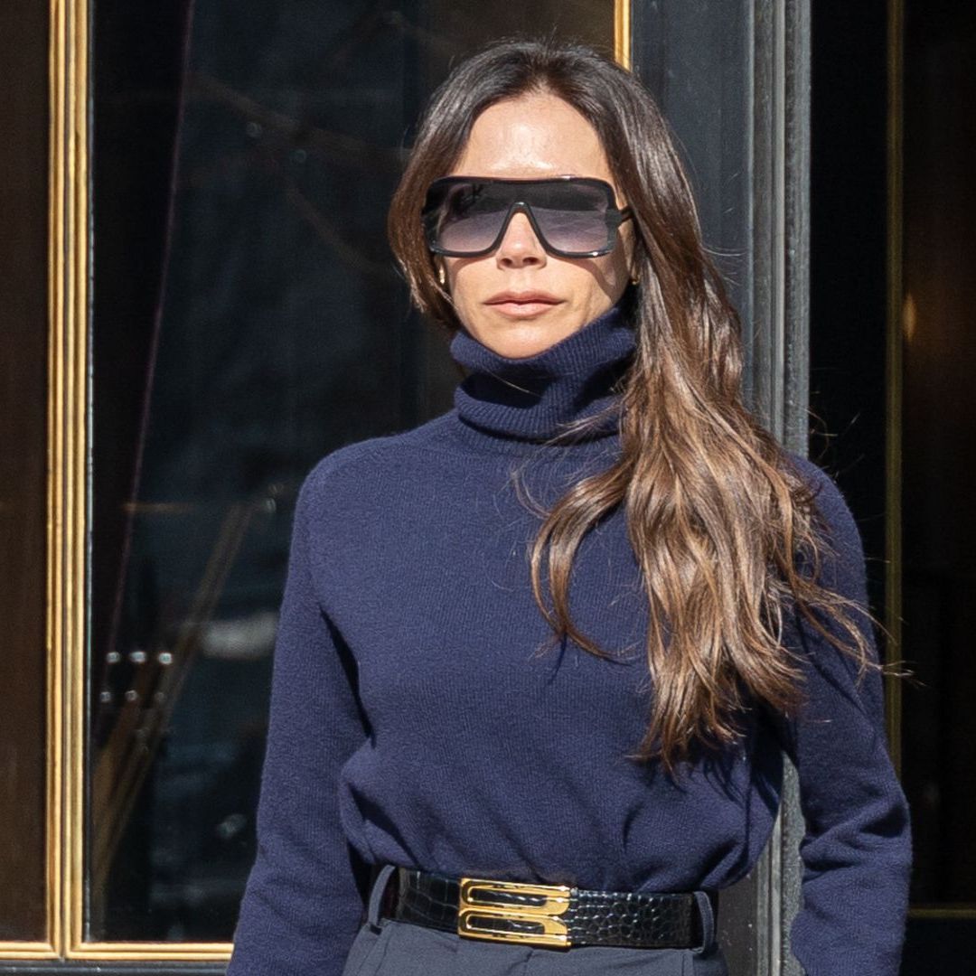 Victoria Beckham takes midi skirt and jumper blend from