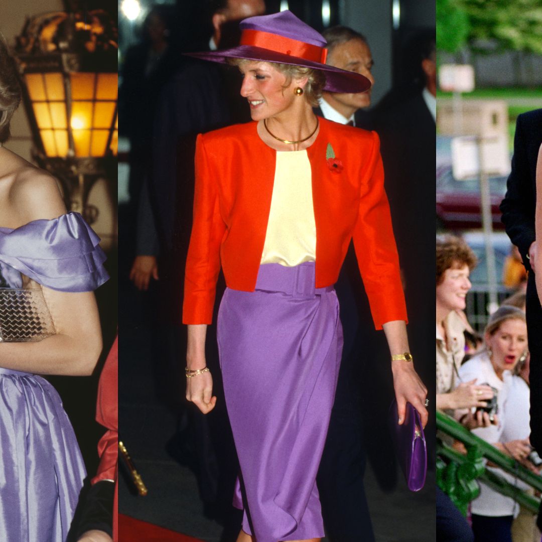 Princess Diana Was The Original Queen of Fall's Regal Purple Trend | Marie  Claire